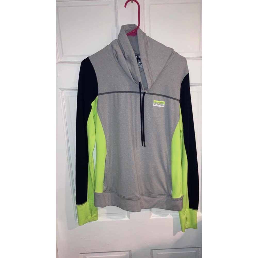 PINK Victorias Secret Cowl Neck Ultimate Hoodie Gray Black Green Yellow Pullover